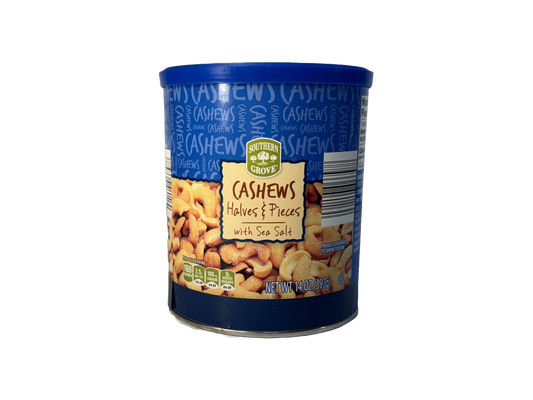 Southern Grove Cashew Halves And Pieces With Sea Salt, 12 oz