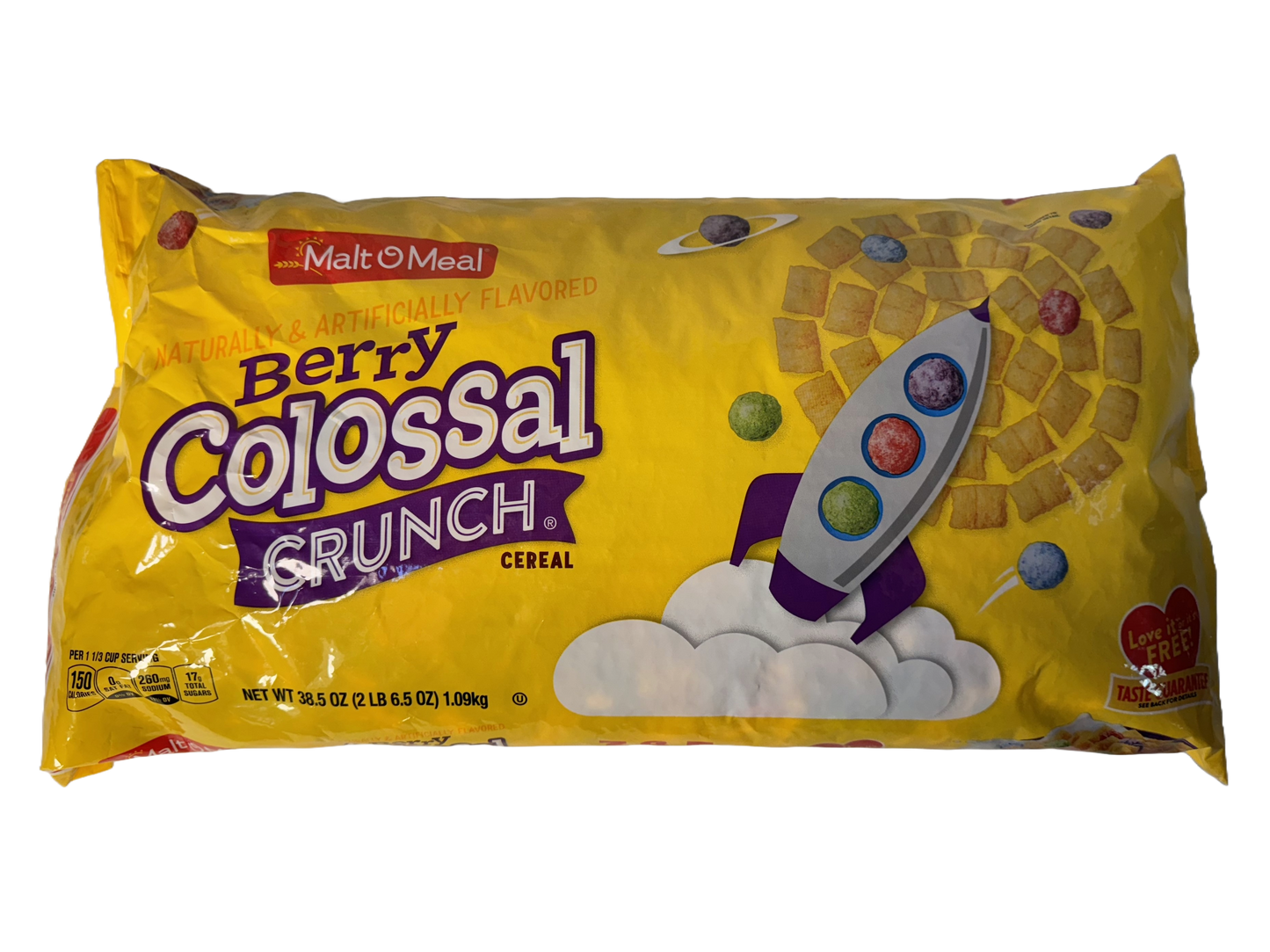 Malt-O-Meal Berry Colossal Crunch Breakfast Cereal, 38.5 oz