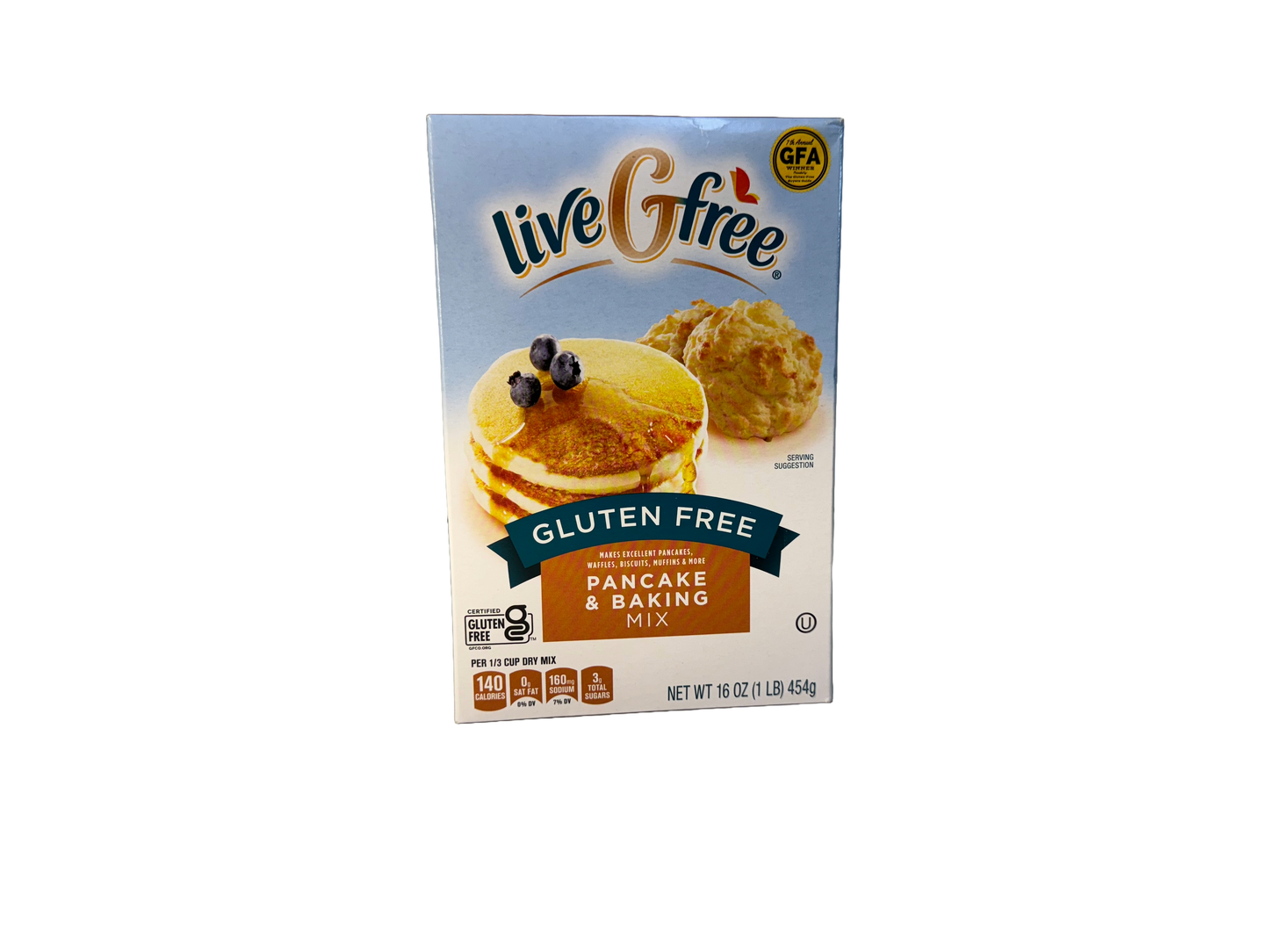 LiveGfree Pancake And Baking Mix, 16 oz