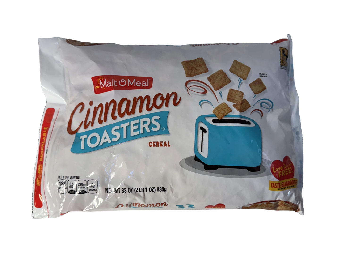 Malt-O-Meal Cinnamon Toasters Breakfast Cereal, 33 oz