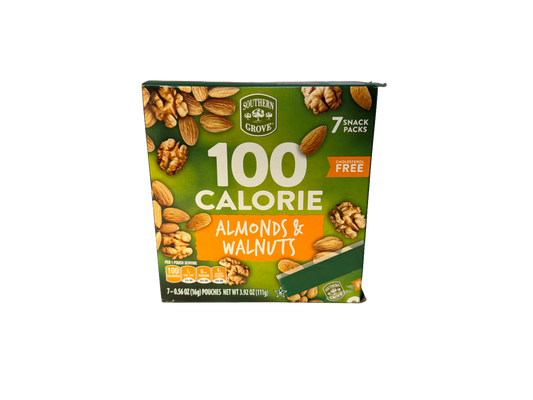 Southern Grove 100 Calorie Almonds And Walnuts Snack Pack, 3.92 oz