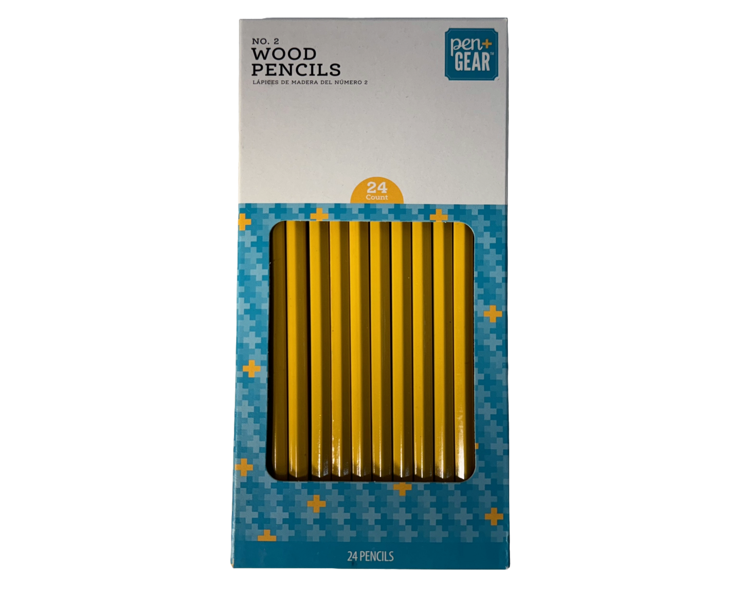 Pen+Gear #2 Yellow Wood Pencils, 24 count