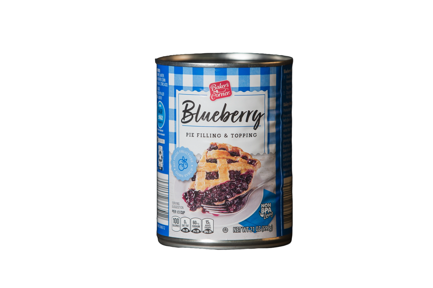 Baker's Corner Blueberry Pie Filling, 21 oz