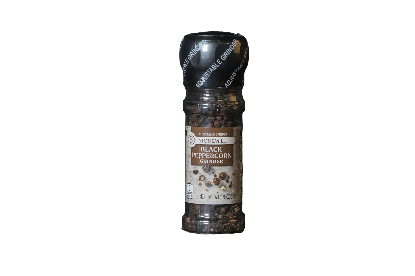 Stonemill Black Pepper Grinder, 1.76 oz