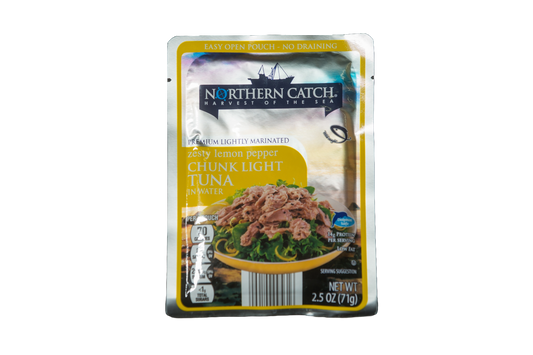 Northern Catch Zesty Lemon Pepper Chunk Light Tuna, 2.5 oz
