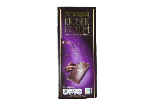 Moser Roth Dark Chocolate Bar, 85% Cocoa, 4.4 oz