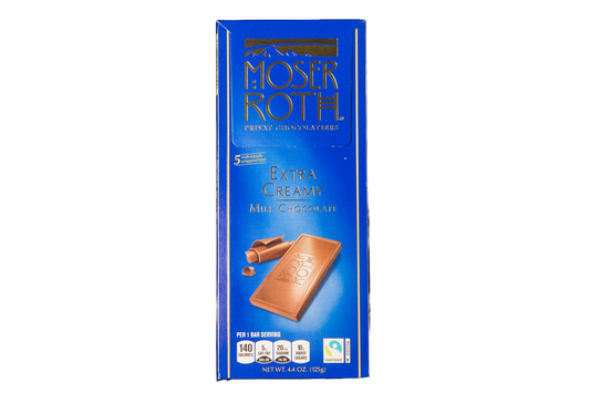 Moser Roth Extra Creamy Milk Chocolate Bar, 4.4 oz