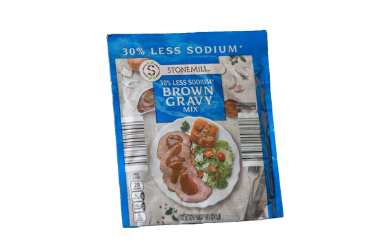 Stonemill 30% Less Sodium Brown Gravy Mix, 0.87 oz