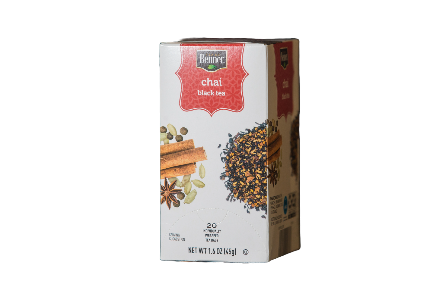Benner Chai Black Tea, 20 bags