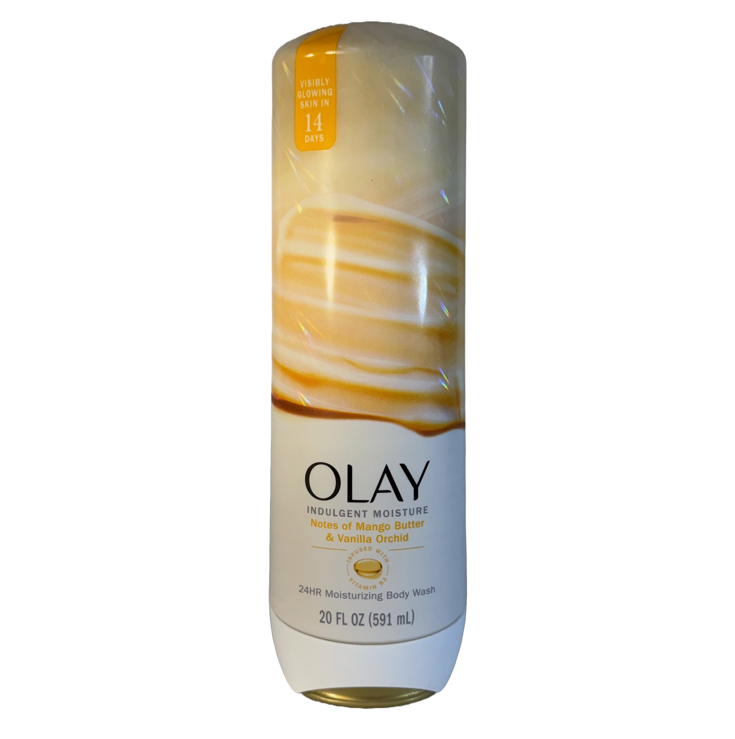 Olay Indulgent Moisture Women's Body Wash Mango Butter & Vanilla Orchard, 20 fl oz