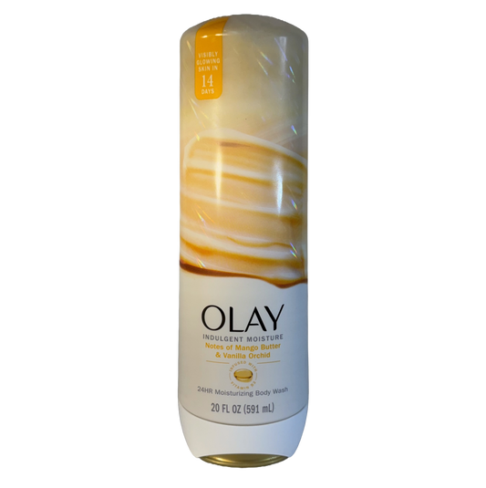 Olay Indulgent Moisture Women's Body Wash Mango Butter & Vanilla Orchard, 20 fl oz