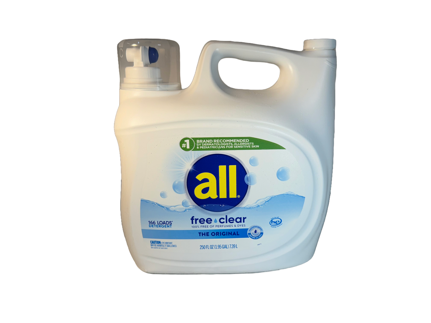 All Free & Clean Laundry Detergent, 1.95 gal