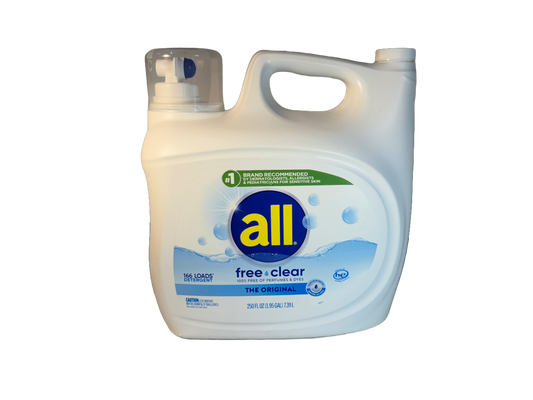 All Free & Clean Laundry Detergent, 1.95 gal