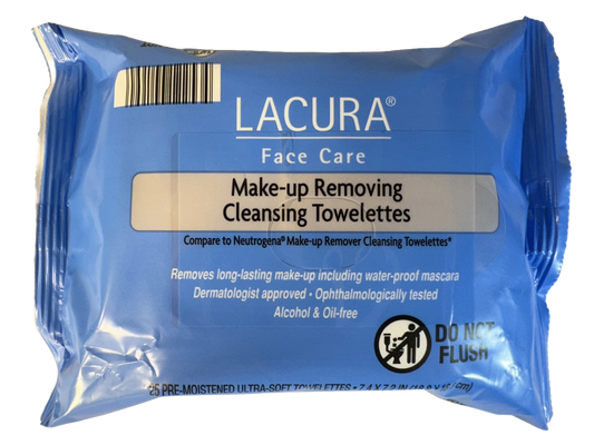 Lacura Make-up Removing Cleansing Towelettes, 25 count