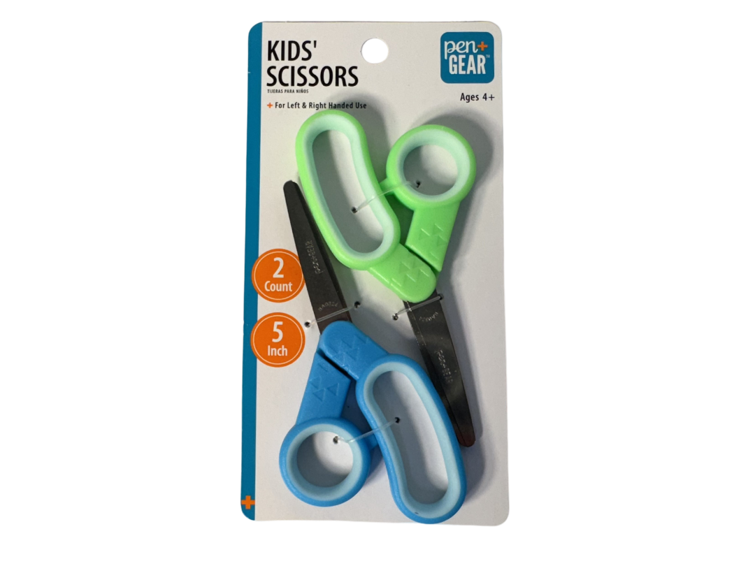 Pen+Gear 5" Blunt Tip Kids Scissors, 2 pack