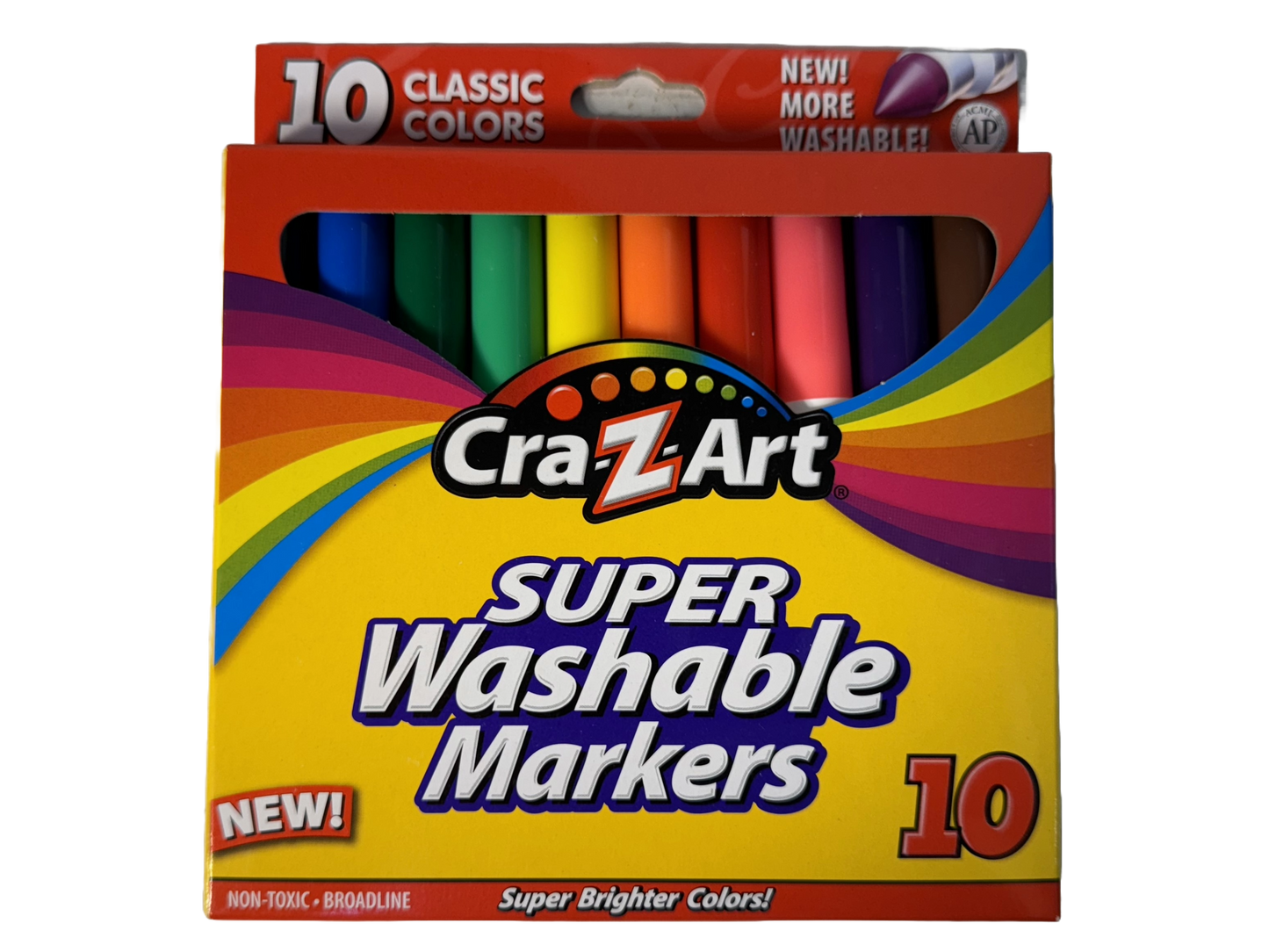 Cra-Z-Art Classic Multicolor Broad Line Markers, 10 count