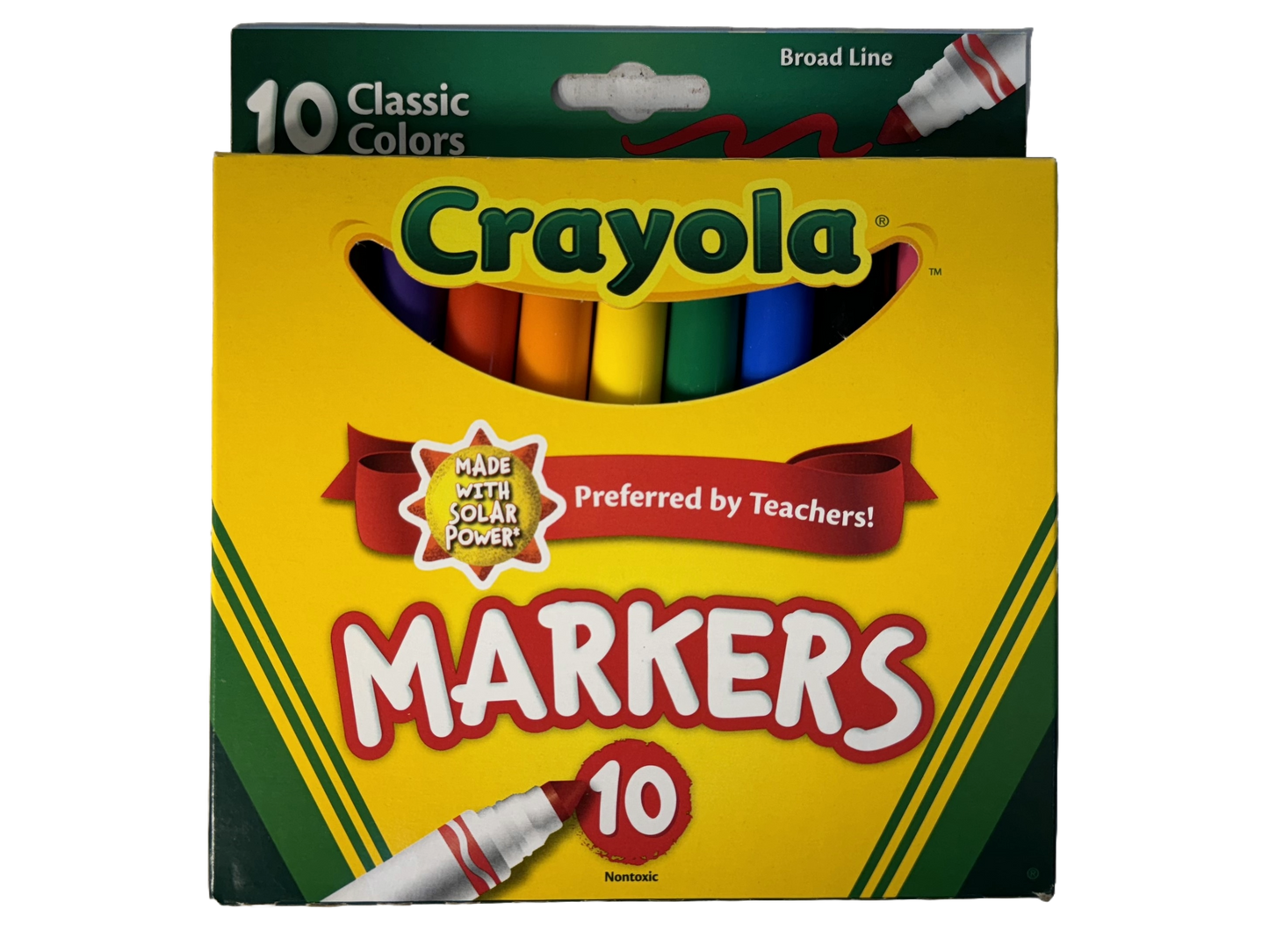 Crayola Broad Line Markers Classic Colors, 10 count