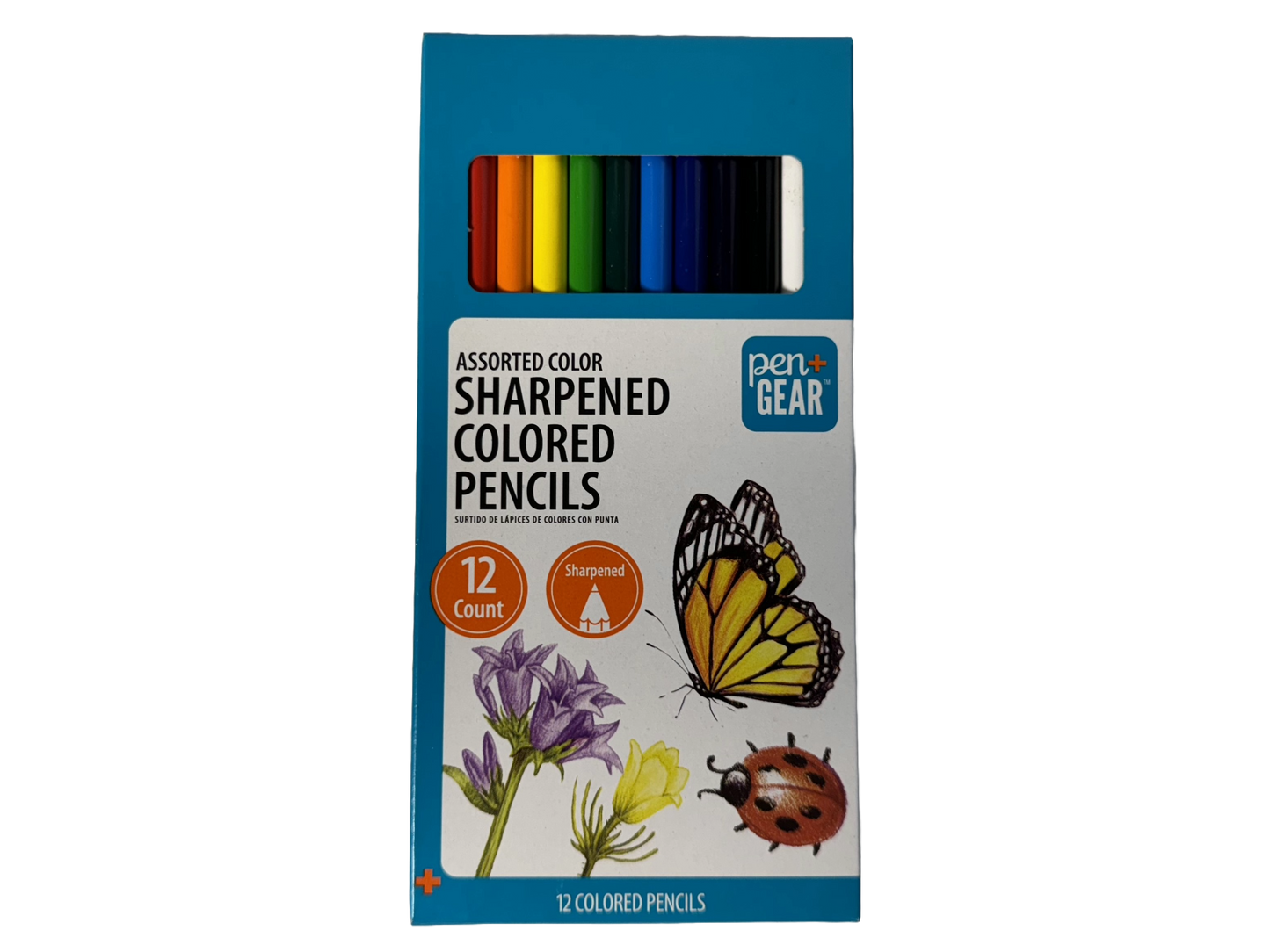 Pen+Gear Sharpened Colored Pencils, 12 count