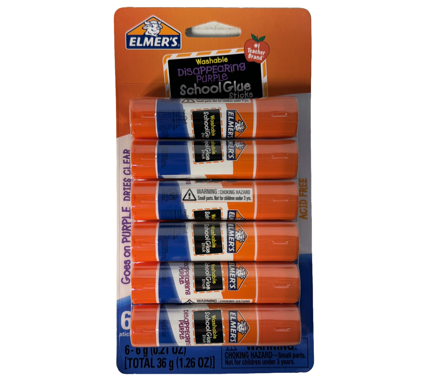 Elmer's Disappearing Purple Glue Sticks