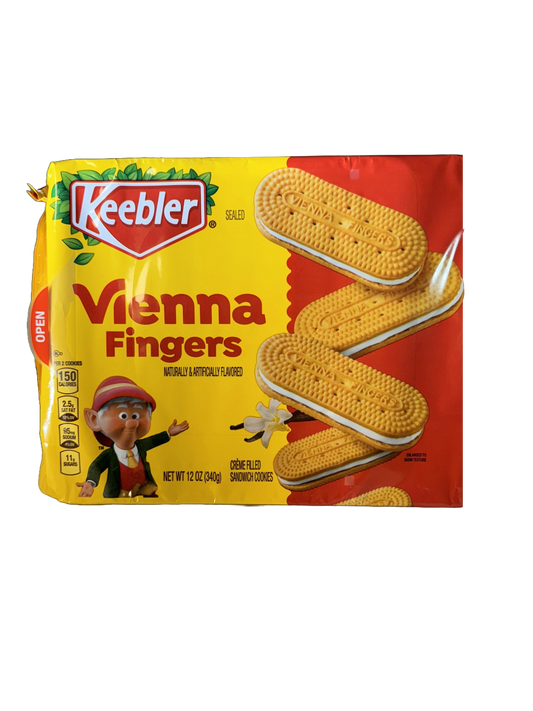 Keebler Vienna Fingers Vanilla Fudge Cookies, 12 oz