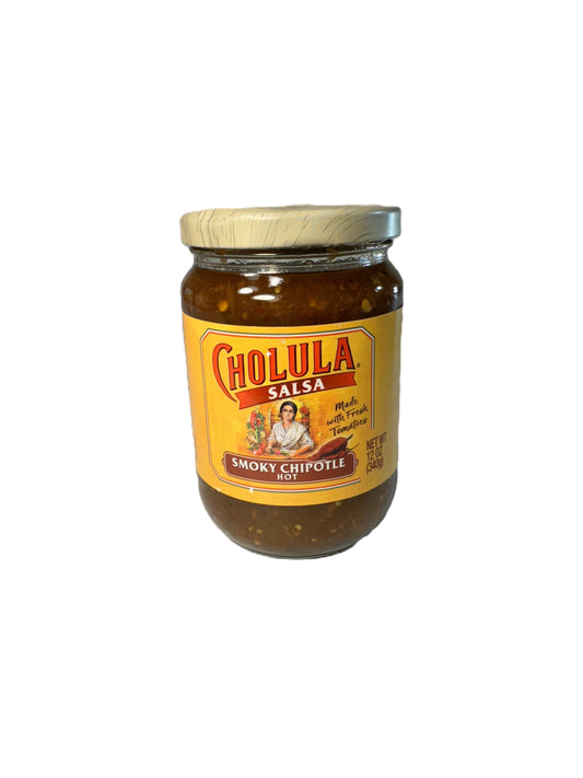 Cholula Smoky Chipotle - Hot Salsa, 12 oz jar