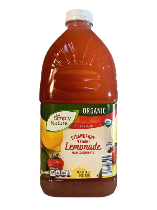 Simply Nature Organic Strawberry Lemonade, 64 fl oz