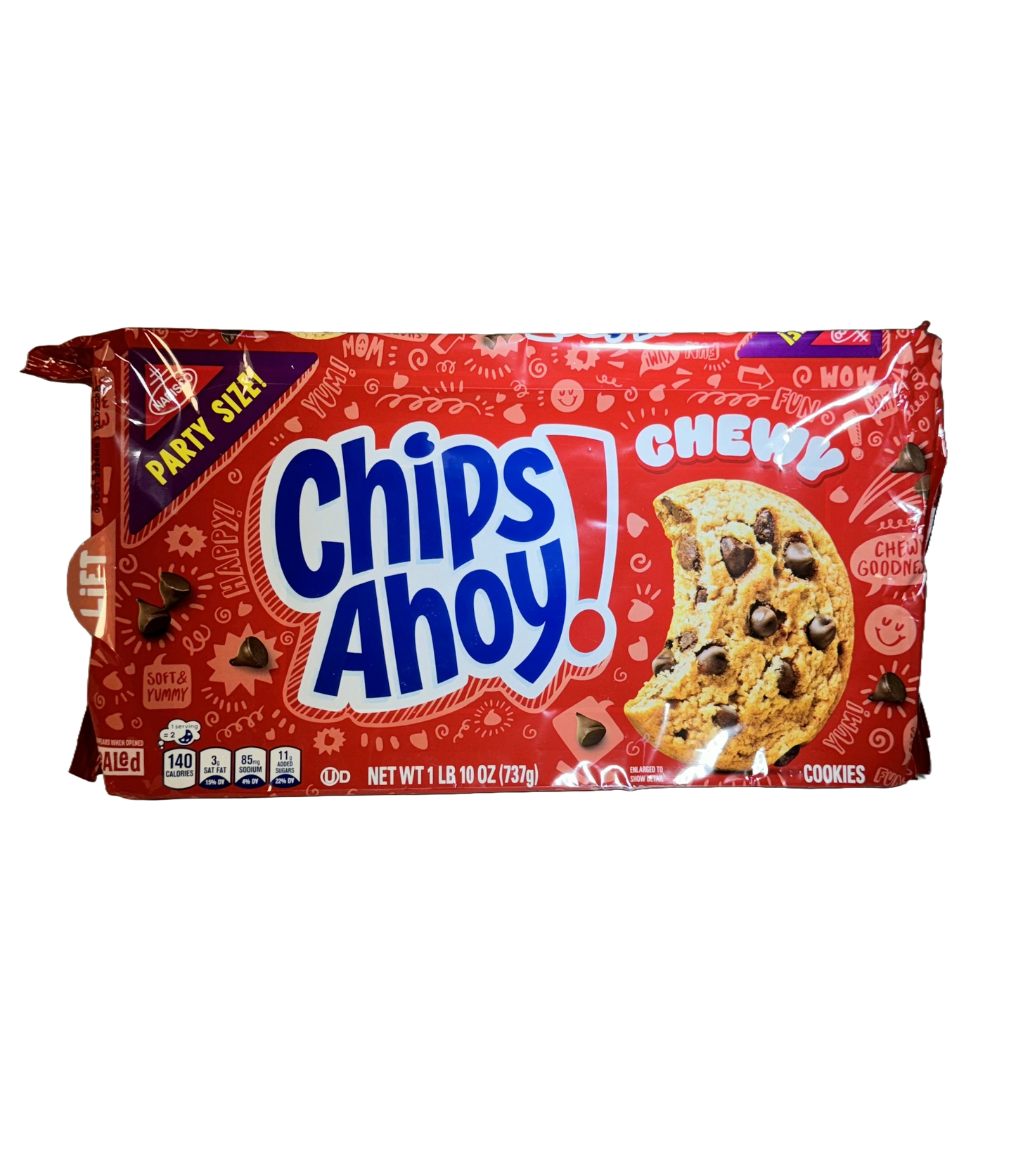 Chips Ahoy Part Sized Chewy Chocolate Chip Cookies, 26 oz