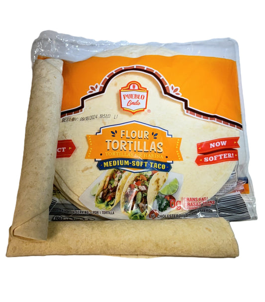 Pueblo Lindo Flour Tortillas, 17.5 oz