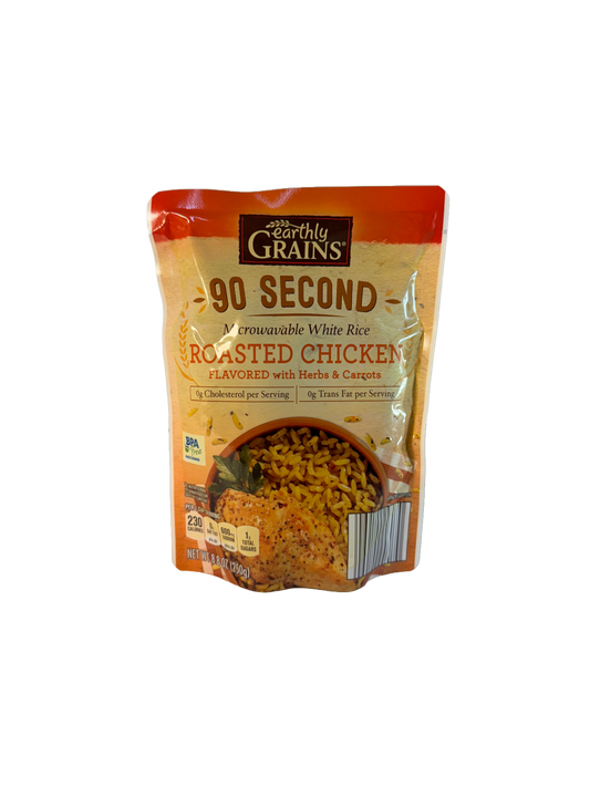 Earthly Grains 90 Second Chicken Flavored Rice, 8.8 oz