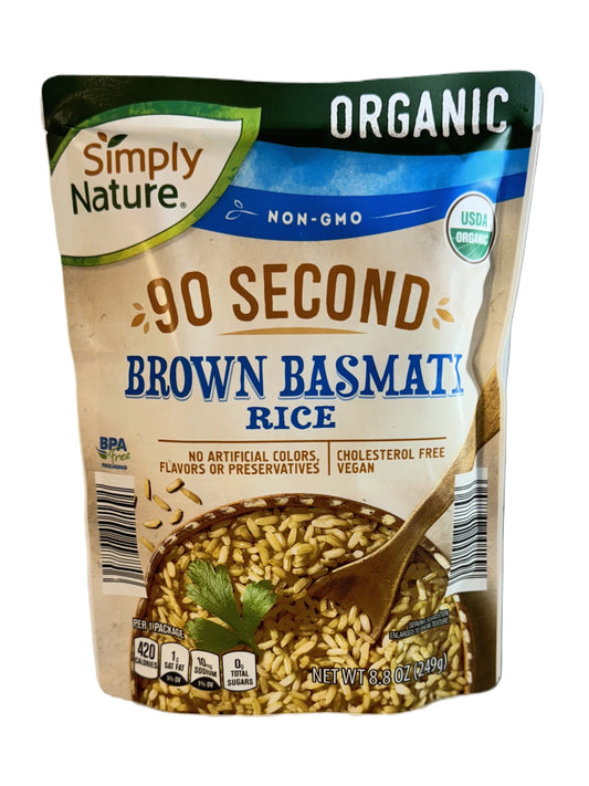 Simply Nature Brown Basmati Rice, 8.8 oz