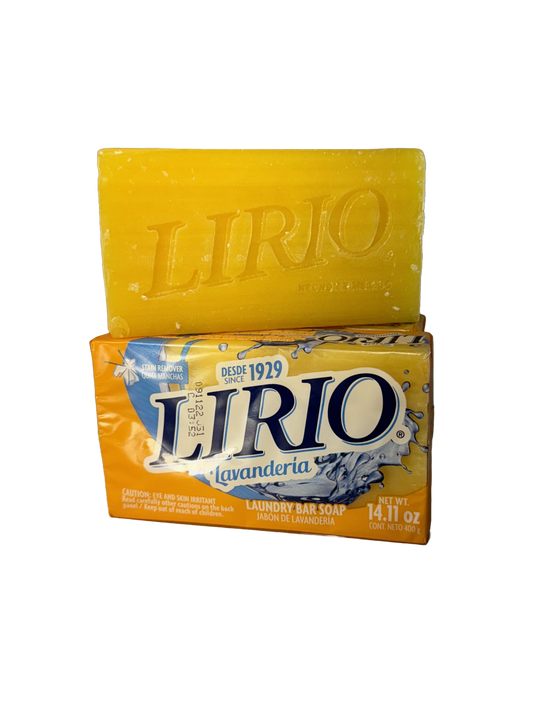 Lirio Yellow Laundry Bar Soap - Made In Mexico, 14.11 oz