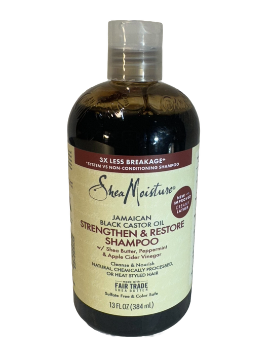 Shea Moisture Jamaican Black Caster Oil Shampoo, 13 fl oz