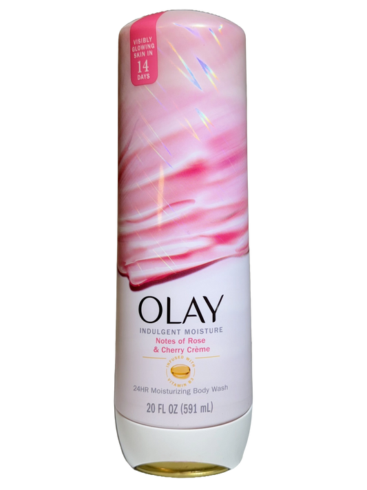 Olay Moisturizing Body Wash With Notes Of Rose & Cherry Cream, 20 fl oz