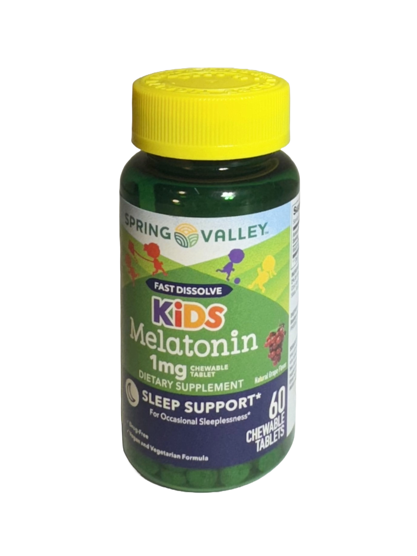 Spring Valley Kids Melatonin 1mg, 60 tablets