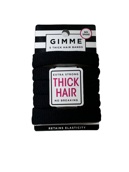 Gimme Ponytail Holder Hair tie Black, 5 ct