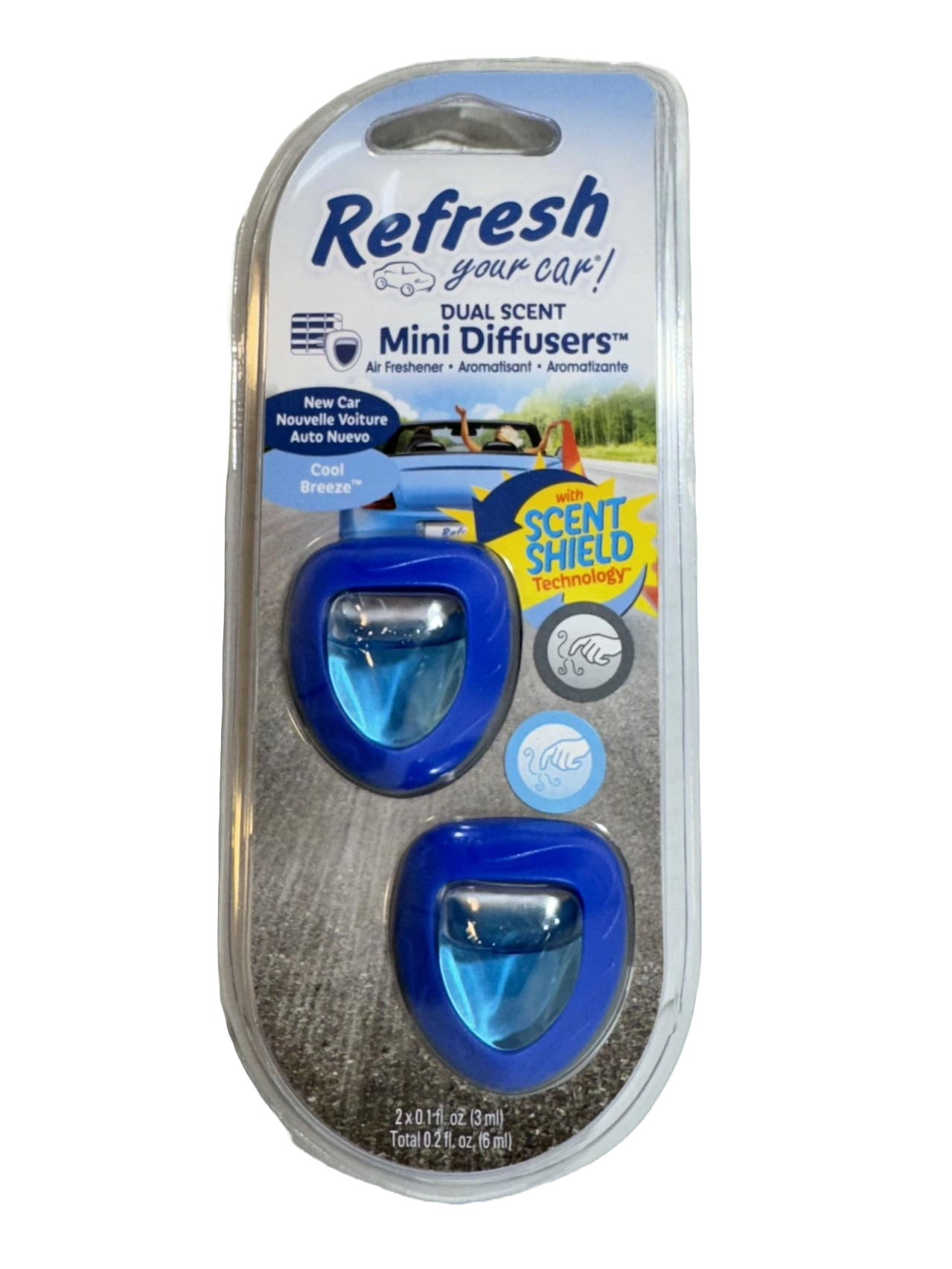 Refresh Your Car Odor Eliminator, 2 pack