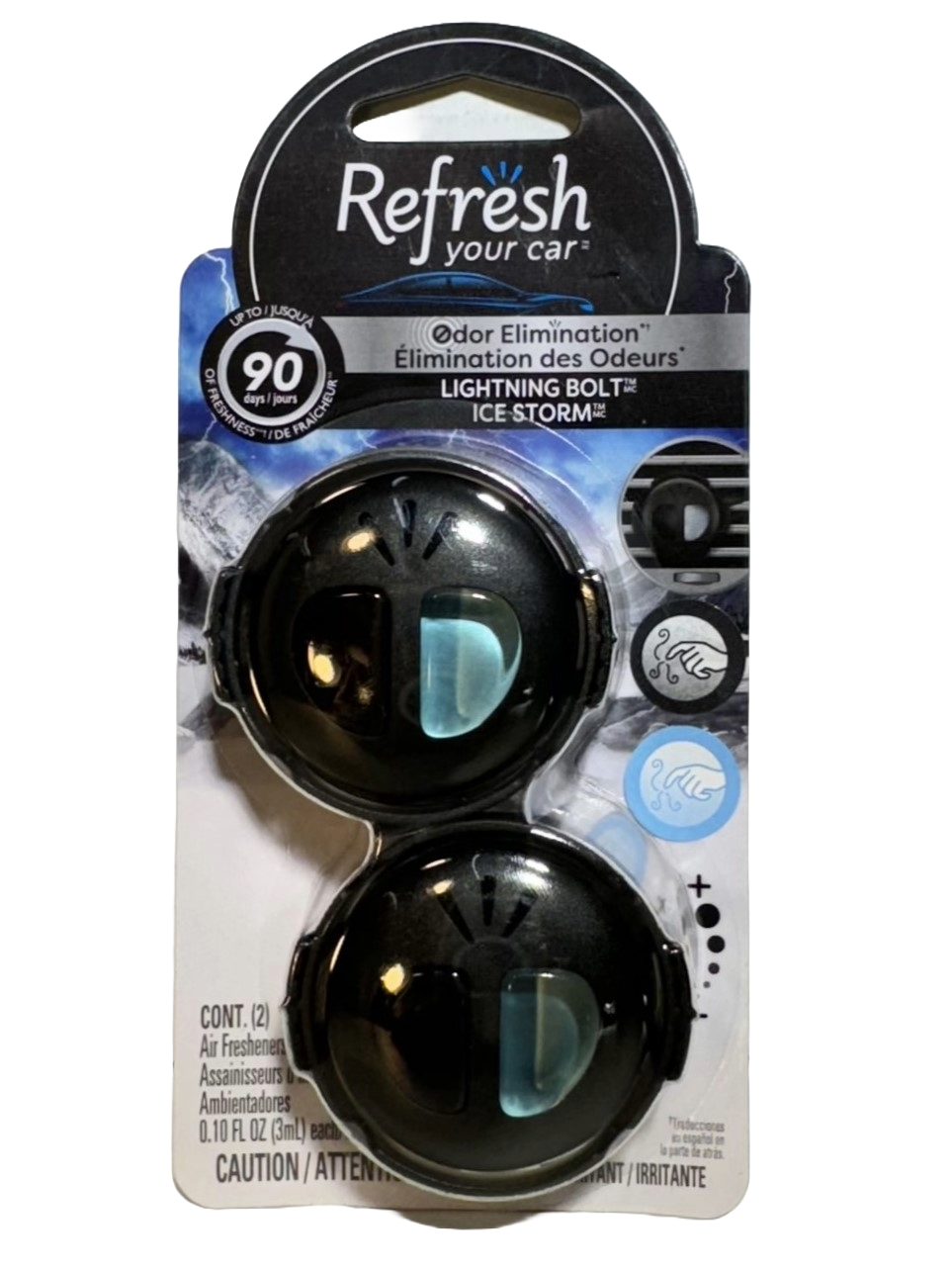 Refresh Your Car Odor Eliminator, 2 pack