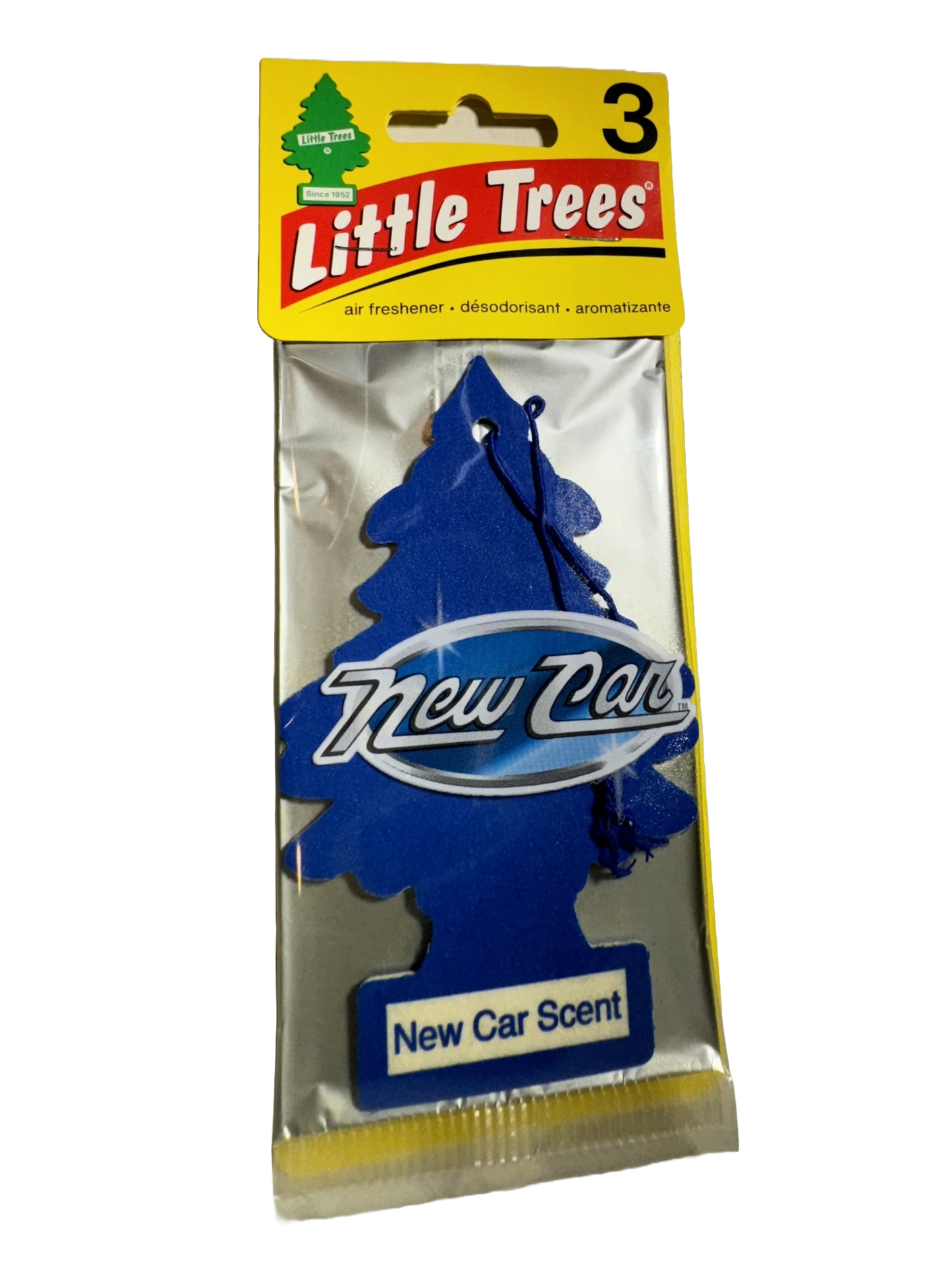 Little Trees Hanging Car Freshener New Car Scent, 3 pack