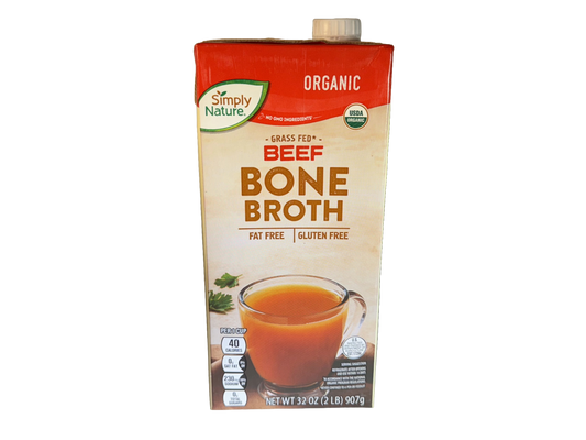 Simply Nature Organic Beef Bone Broth, 32 oz