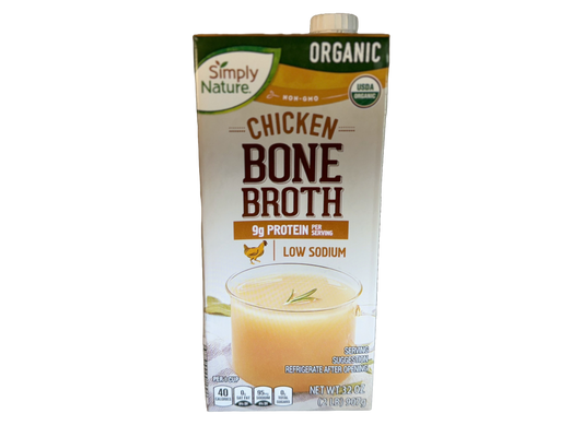 Simply Nature Organic Chicken Bone Broth, 33 oz