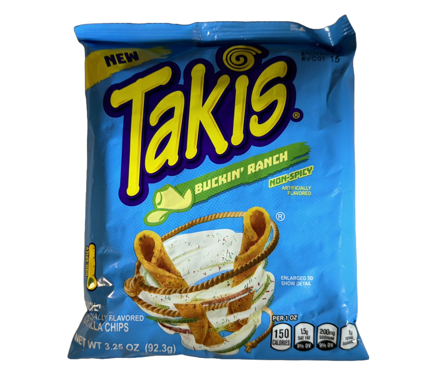 Takis Buckin' Ranch Rolled Tortilla Chips, 3.25 oz