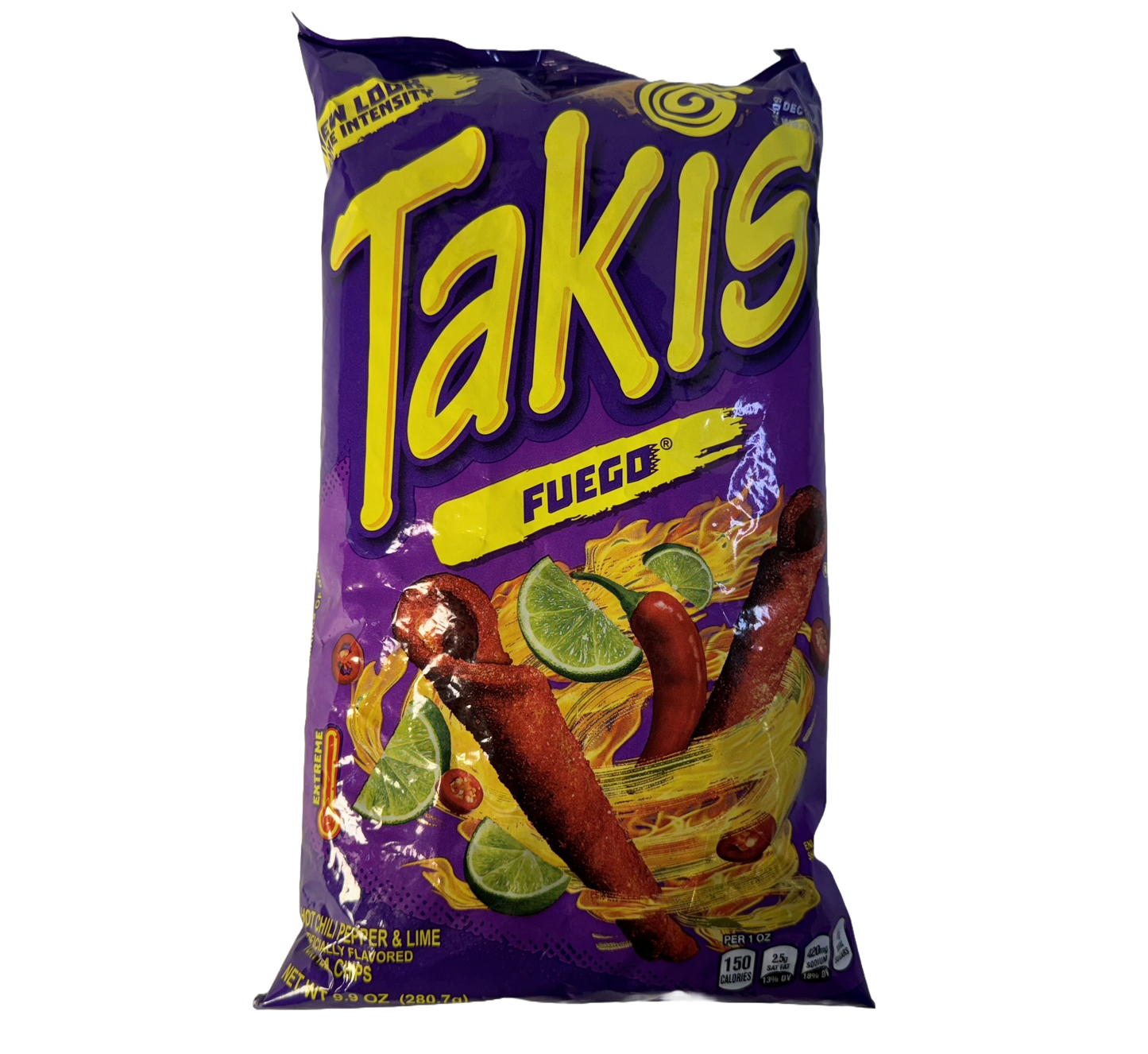 Takis Fuego Hot Chili Pepper & Lime Rolled Tortilla Chips