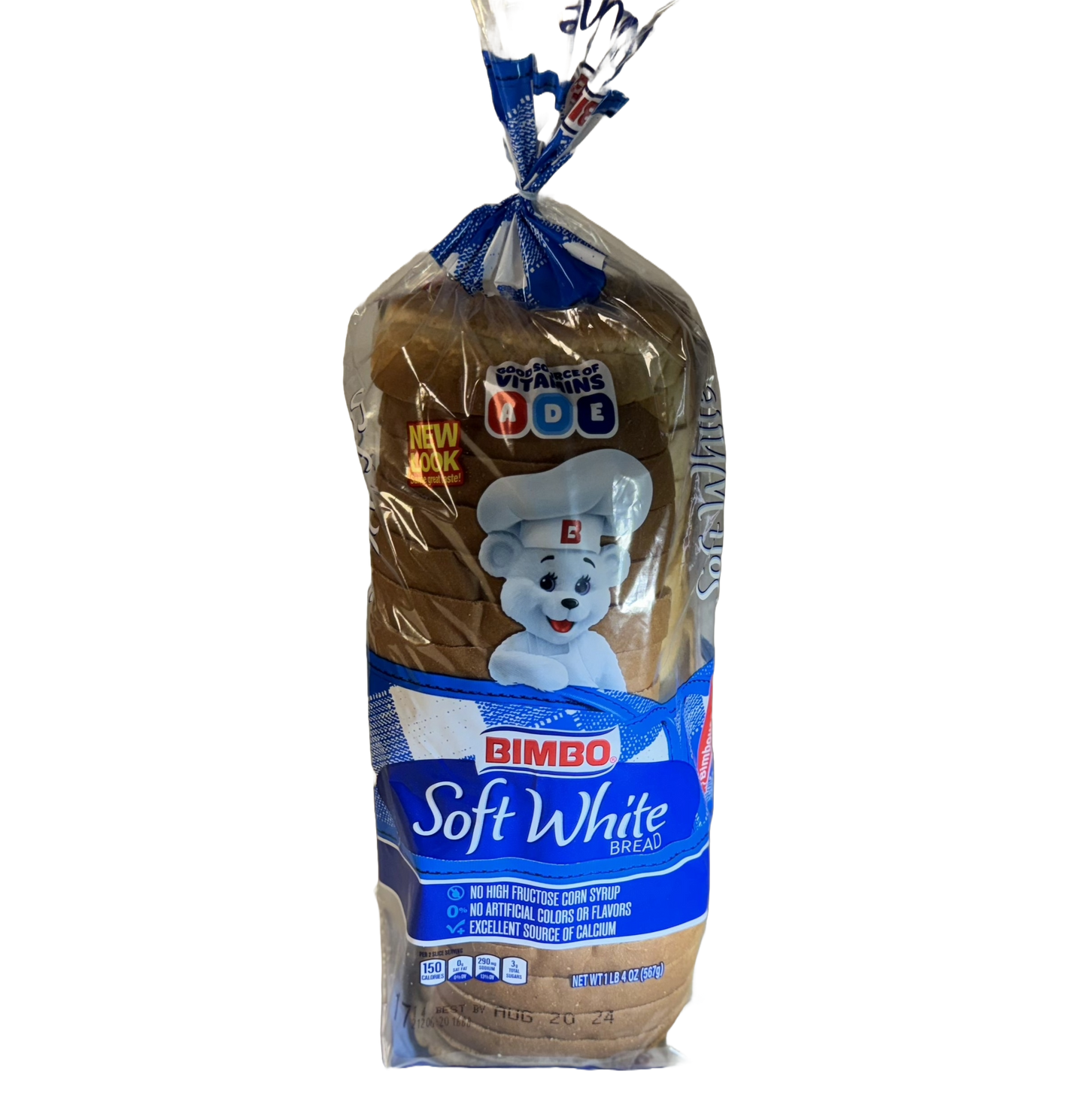 Bimbo Soft White Bread, 20 oz