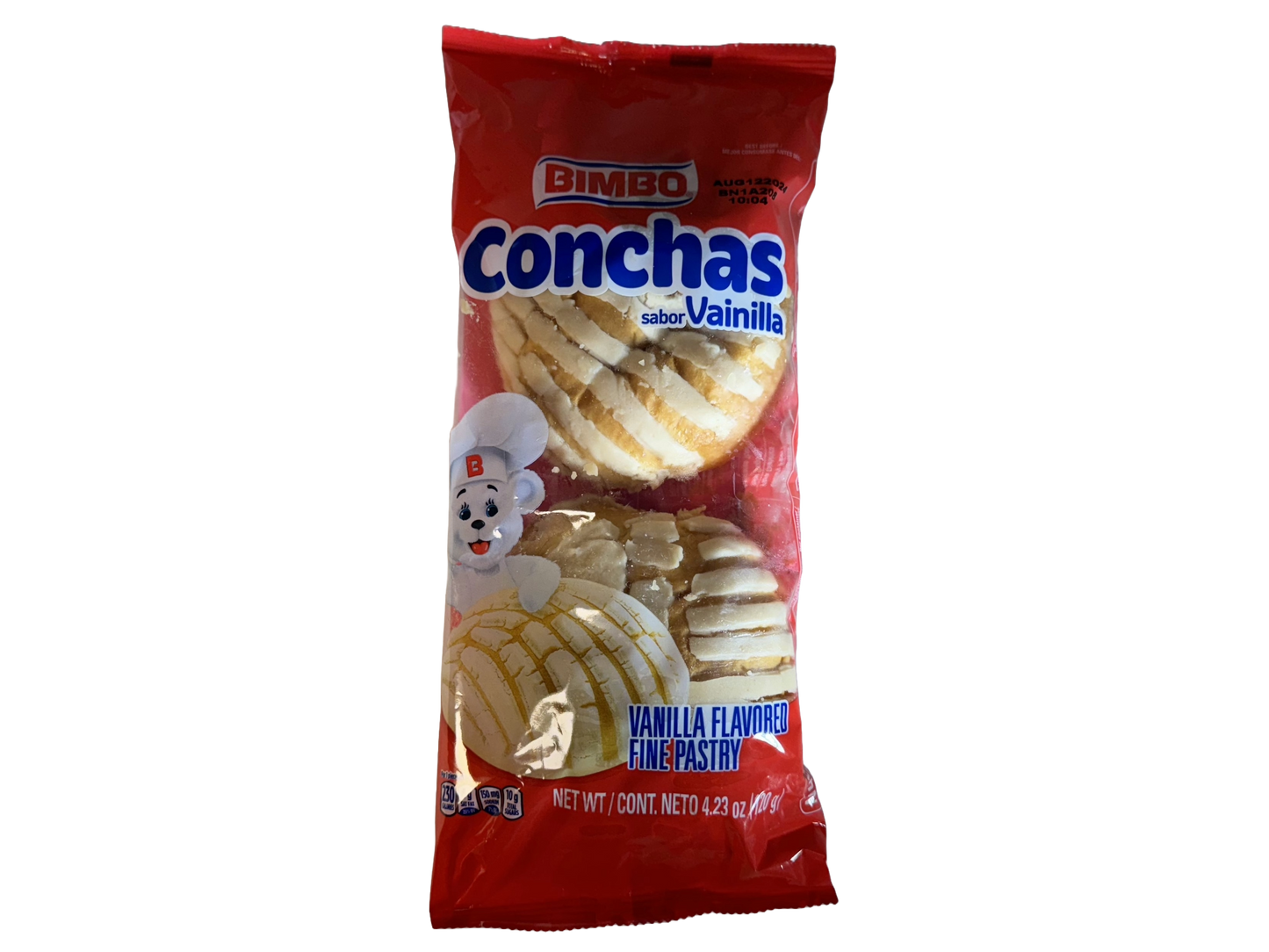 Bimbo Conchas Vanilla Pastry, 4.23 oz