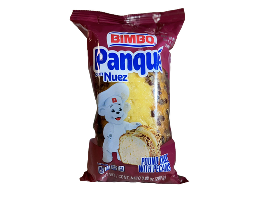 Bimbo Panqué con Nuez Plain Pound Cake with Pecans, 9.88 oz