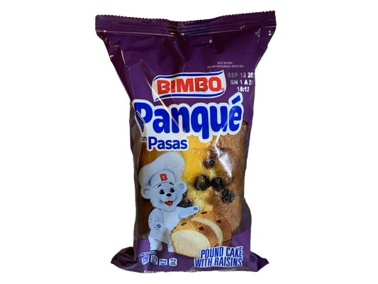 Bimbo Panqué con Pasas Plain Pound Cake with Raisins, 9 oz