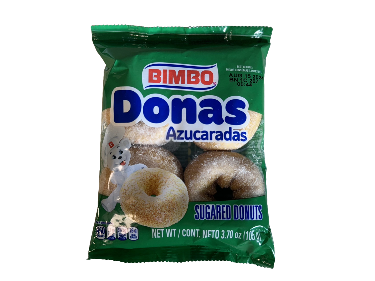 Bimbo Donas Azucaradas Sugared Donuts, 3.7 oz