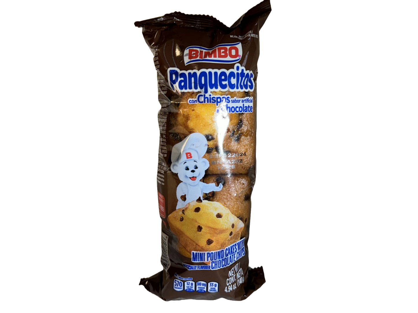 Bimbo Panquecitos Chocolate Chip Pound Cake, 4.94 oz