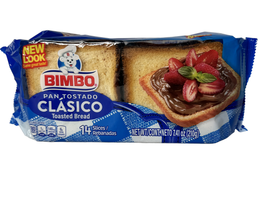 Bimbo Pan Tostado Clasico Toasted Bread, 7.41 oz