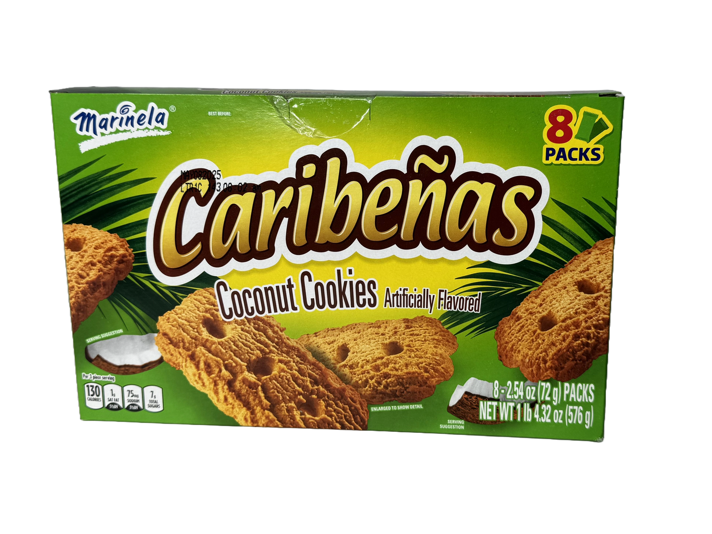 Marinela Caribenas Galletas De Coco, 20.32 oz